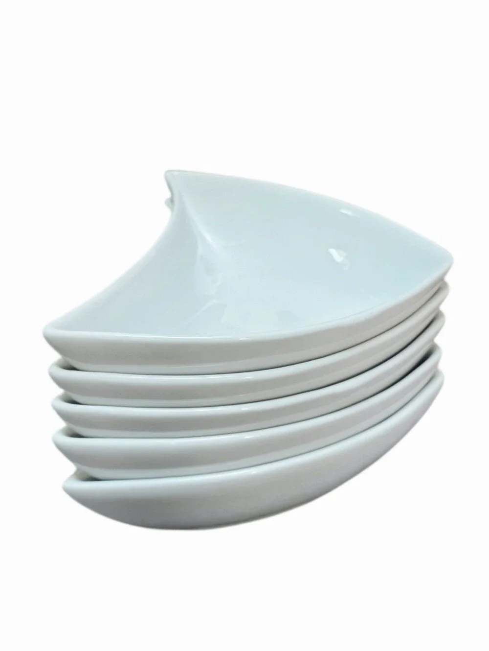 Lot of 5 B.Smith With Style Hors D'Oeuvre Serve Snack Bowl White NWOB